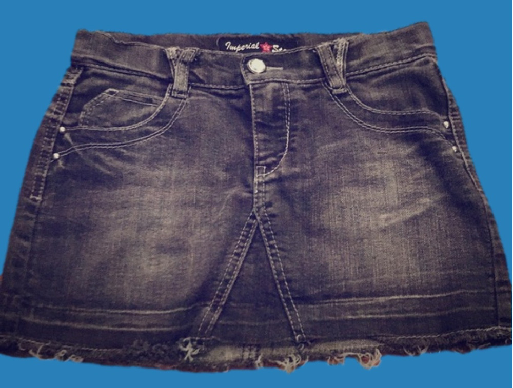 GIRL’S Imperial Star size 10 black jean skirt
